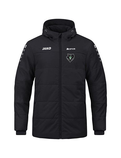 Coachjacke Team mit Kapuze inkl. Wappen und Vereinsname (Initialen optional)